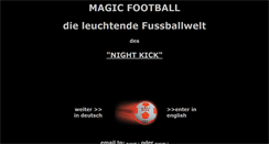 Desktop Screenshot of leuchtfussball.de