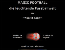 Tablet Screenshot of leuchtfussball.de